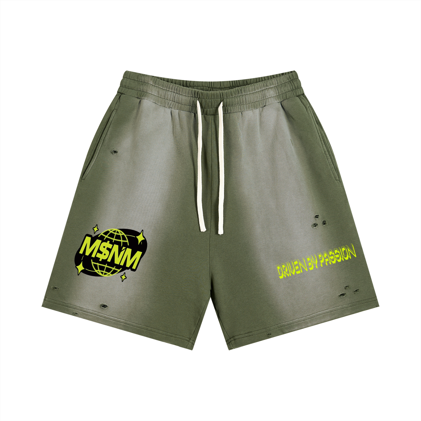 Sun Fade Distressed Shorts