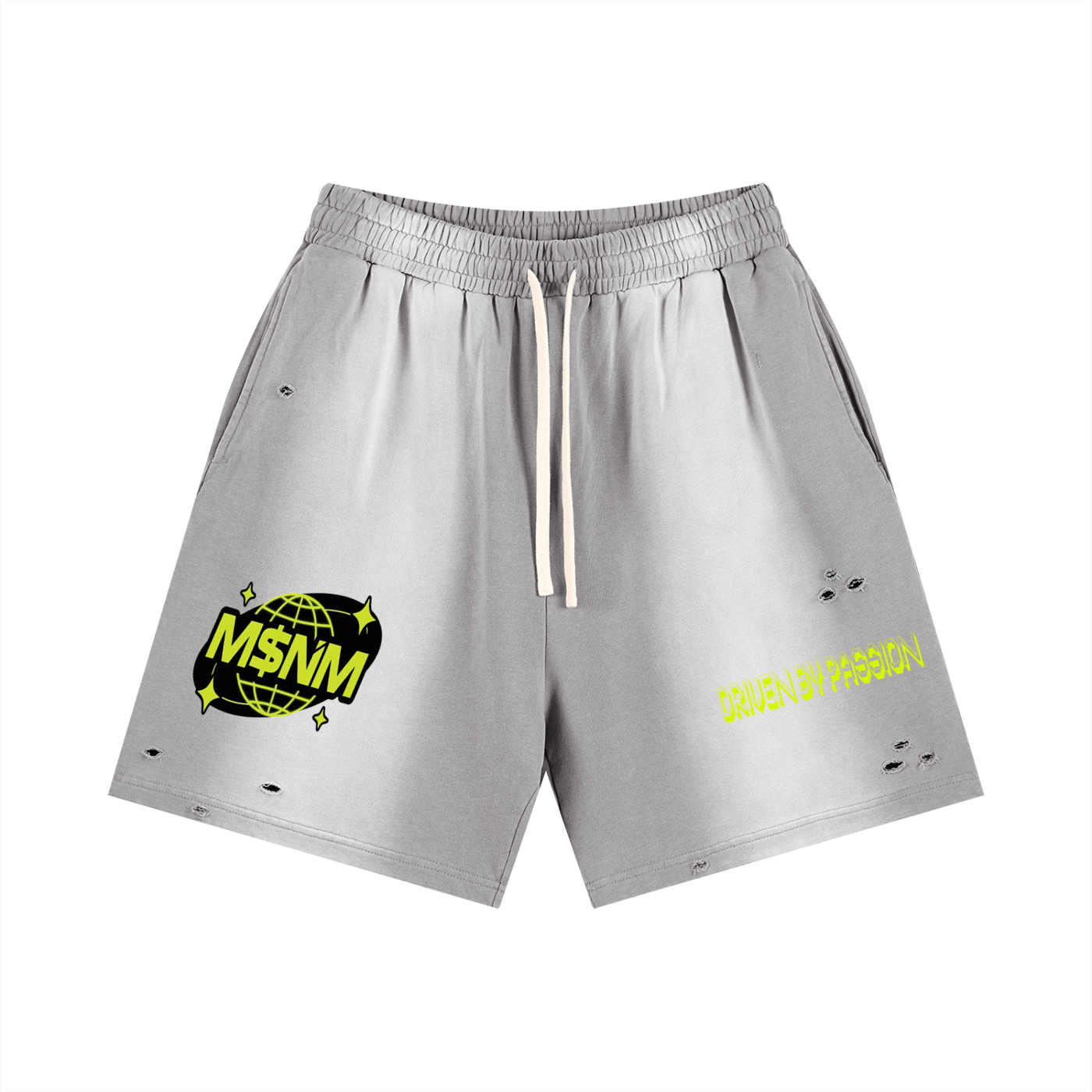 Sun Fade Distressed Shorts